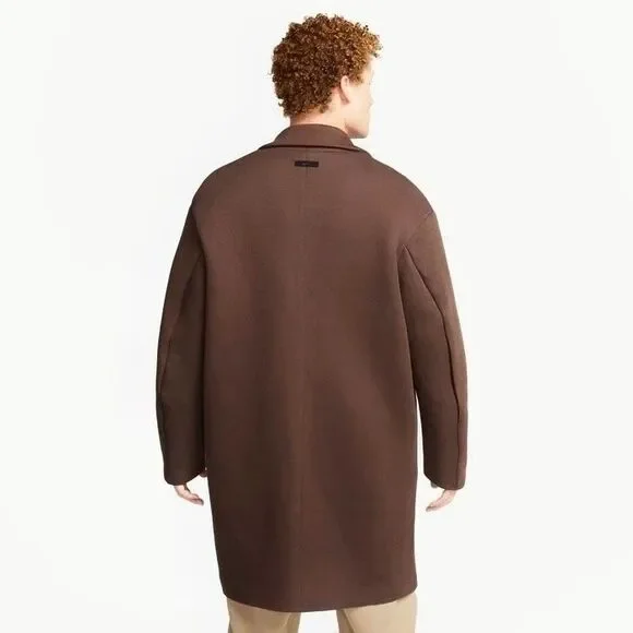 Nike Men's Medium Tech Fleece Reimagined Men's Trench Coat Brown FN0601-237 New